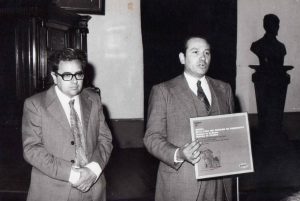 César Ferreyra a la izquierda, año 1973