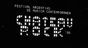 Festival argentino de música contemporánea Chateau Rock año 86