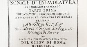 Portada de la obra de Domenico Zipoli escrita en Italia