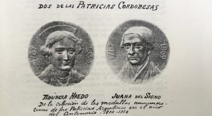 Medallas con inscripciones de Pedro Grenón SJ