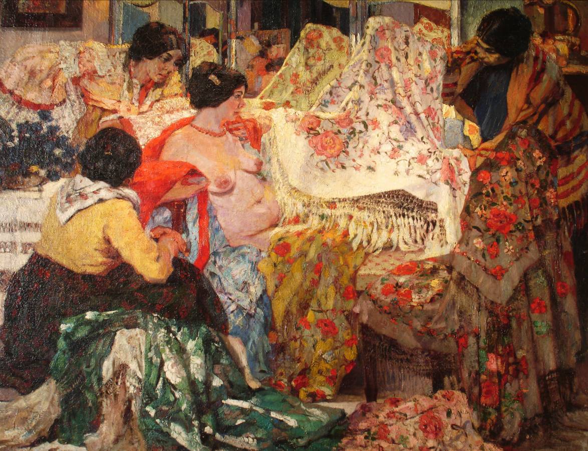 Los mantones de Manila, de Fernando Fader, 1914. Óleo sobre tela, 116 x 140 cm